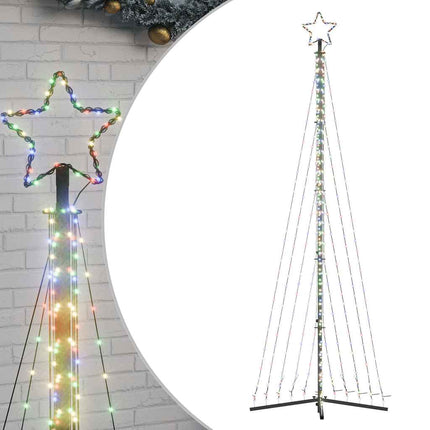 LED julgran 495 LEDs flerfärgad 300,5 cm