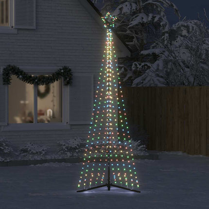 LED julgran 495 LEDs flerfärgad 300,5 cm