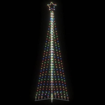 LED julgran 495 LEDs flerfärgad 300,5 cm