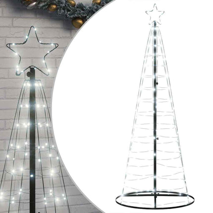 LED julgran 200 LEDs kallvit 180 cm
