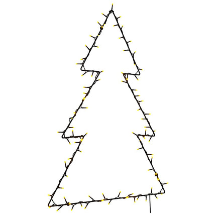 Julbelysning julgran silhuett 115 LEDs varmvit