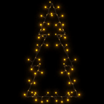 Julbelysning julgran silhuett 80 LEDs varmvit