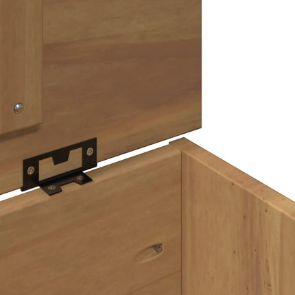 Förvaringslåda med lock PANAMA 79x42x46 cm massiv furu