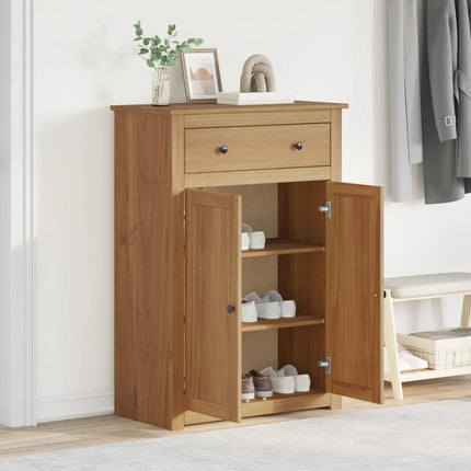 Skoskåp PANAMA 80x40x114 cm massiv furu