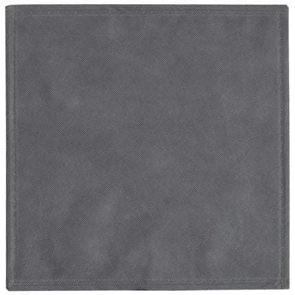 Vikbar förvaringslådor 4 st grå 32x32x32 cm non-woven tyg