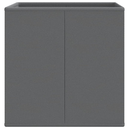Vikbar förvaringslådor 4 st grå 32x32x32 cm non-woven tyg
