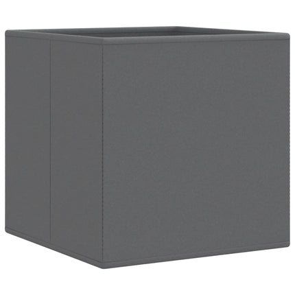 Vikbar förvaringslådor 4 st grå 32x32x32 cm non-woven tyg
