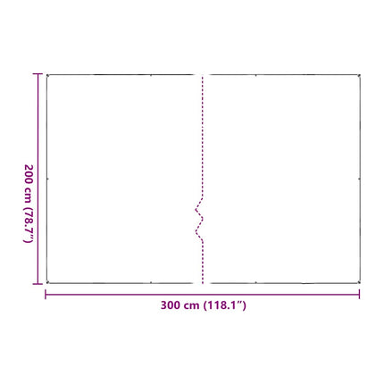 Växtskydd med öljetter 2x3 m polyeten