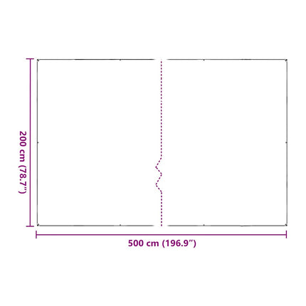 Växtskydd med öljetter 2x5 m polyeten