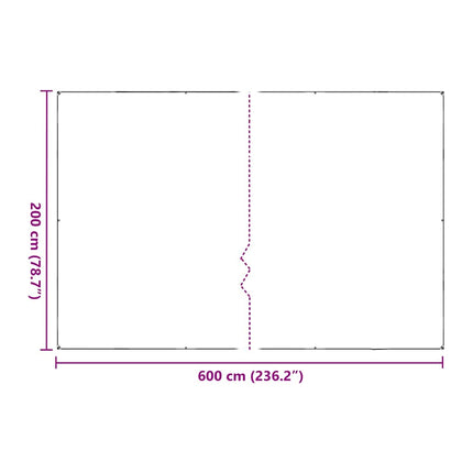 Växtskydd med öljetter 2x6 m polyeten