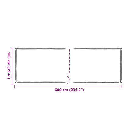 Växtskydd med öljetter 1x6 m polyeten