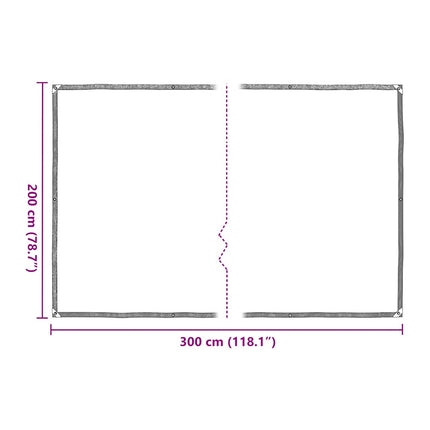 Växtskydd med öljetter 2x3 m polyeten