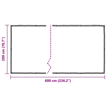 Växtskydd med öljetter 2x6 m polyeten