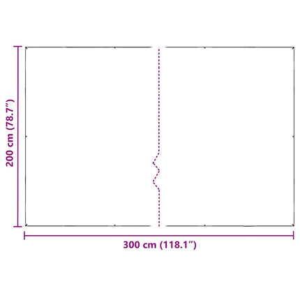 Växtskydd med öljetter 2x3 m PVC