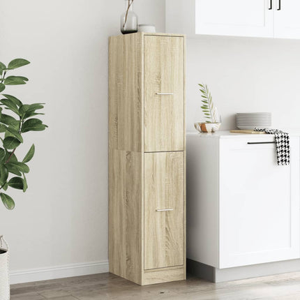 Apoteksskåp Sonoma Ek 30x41x144,5 cm konstruerat trä