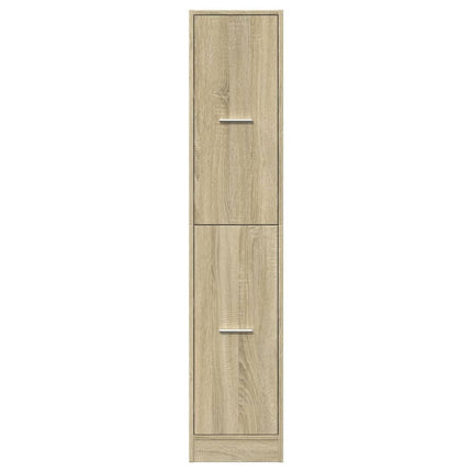 Apoteksskåp Sonoma Ek 30x41x144,5 cm konstruerat trä