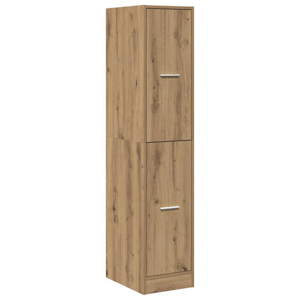Apoteksskåp konstlädd ek 30x41x144,5 cm konstruerat trä