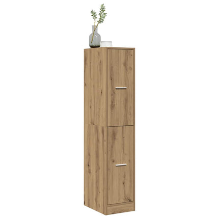 Apoteksskåp konstlädd ek 30x41x144,5 cm konstruerat trä