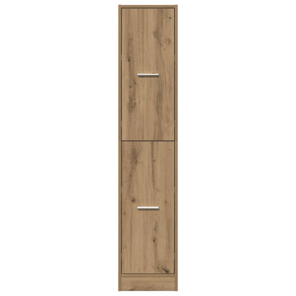 Apoteksskåp konstlädd ek 30x41x144,5 cm konstruerat trä