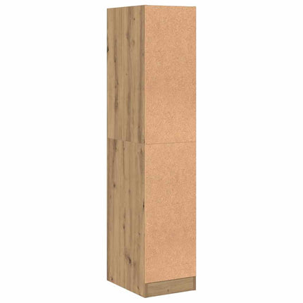 Apoteksskåp konstlädd ek 30x41x144,5 cm konstruerat trä
