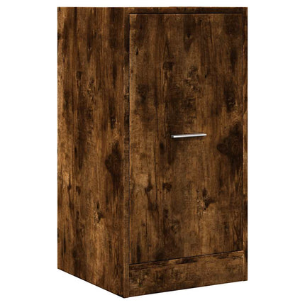 Apoteksskåp rökfärgad ek 40x41x77,5 cm konstruerat trä