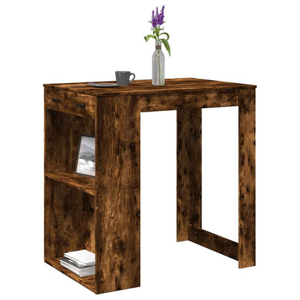 Barbord rökfärgad ek 102x70x103,5 cm konstruerat trä