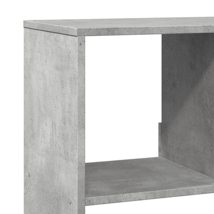 Bokhylla betonggrå 100x33x156,5 cm konstruerat trä