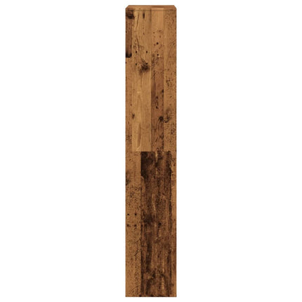 Bokhylla åldrat trä 100x33x187,5 cm konstruerat trä