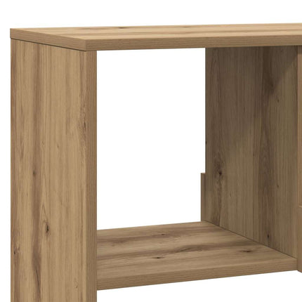 Bokhylla artisian ek 100x33x187,5 cm konstruerat trä