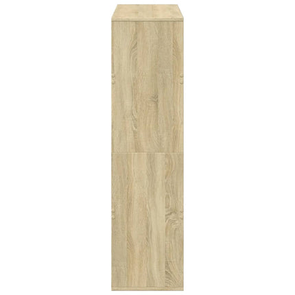 Bokhylla sonoma-ek 100x33x125,5 cm konstruerat trä