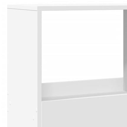 Bokhylla vit 100x33x155,5 cm konstruerat trä