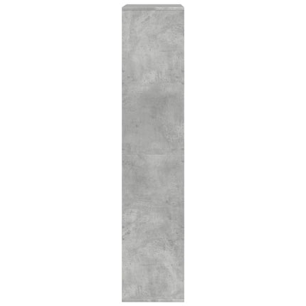 Bokhylla betonggrå 100x33x155,5 cm konstruerat trä