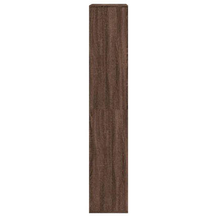 Bokhylla brun ek 100x33x175 cm konstruerat trä