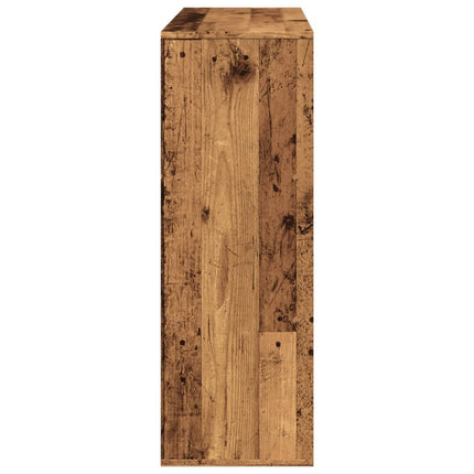 Rumsavdelare åldrat trä 100x33x94,5 cm konstruerat trä