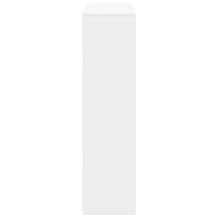 Rumsavdelare vit 100x33x125,5 cm konstruerat trä
