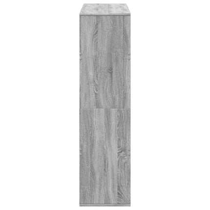 Rumsavdelare grå sonoma-ek 100x33x125,5 cm konstruerat trä