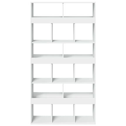 Rumsavdelare vit 100x33x187,5 cm konstruerat trä