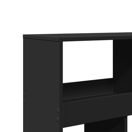 Rumsavdelare svart 100x33x187,5 cm konstruerat trä