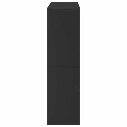 Rumsavdelare svart 100x33x115 cm konstruerat trä