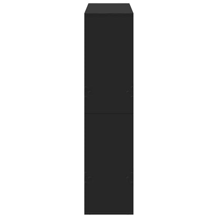 Rumsavdelare svart 100x33x135 cm konstruerat trä