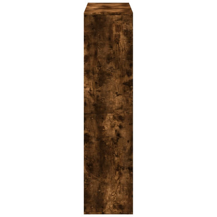 Rumsavdelare rökfärgad ek 100x33x135 cm konstruerat trä