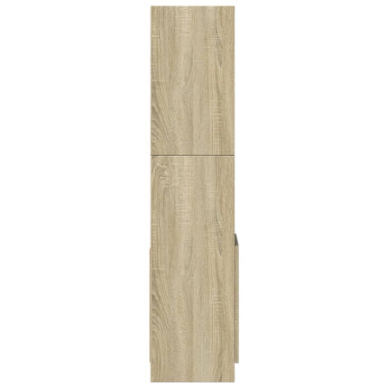 Högskåp sonoma-ek 92x33x140 cm konstruerat trä