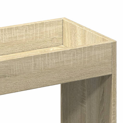 Högskåp sonoma-ek 92x33x140 cm konstruerat trä