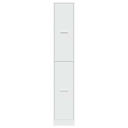 Apoteksskåp vit 30x41x174,5 cm konstruerat trä