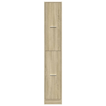 Apoteksskåp sonoma-ek 30x41x174,5 cm konstruerat trä