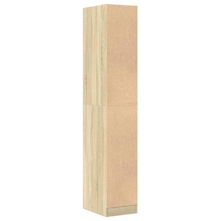 Apoteksskåp sonoma-ek 30x41x174,5 cm konstruerat trä
