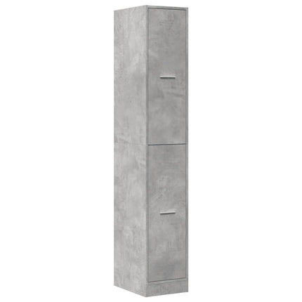 Apoteksskåp betonggrå 30x41x174,5 cm konstruerat trä
