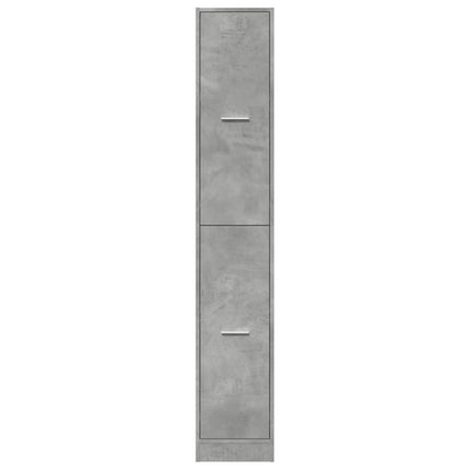 Apoteksskåp betonggrå 30x41x174,5 cm konstruerat trä