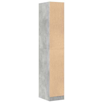 Apoteksskåp betonggrå 30x41x174,5 cm konstruerat trä