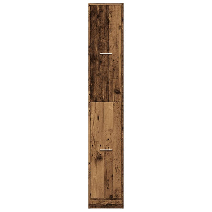 Apoteksskåp åldrat trä 30x41x174,5 cm konstruerat trä